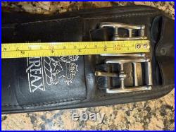 Fairfax Dressage Black Leather Girth Stamped See Measurements In Photos