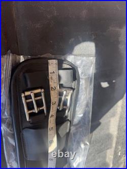 Fairfax Dressage Leather Anatomical Narrow 32 Black Girth