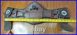 Forestier girth leather brown 20 $280 for monoflap saddle dressage mono flap