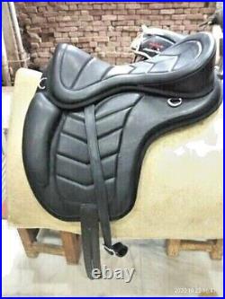 Freemax Saddle Leather Softy Treeless Black Colour Horse 15to 18