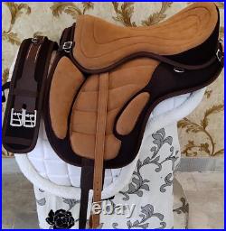 Freemax Treeless Horse Saddle Synthetic With Girth Tack Size 14'' To 18'