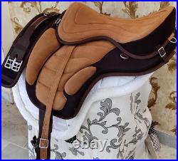 Freemax Treeless Horse Saddle Synthetic With Girth Tack Size 14'' To 18'