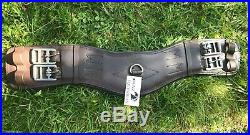 Full Padded Leather Dressage/event Short Girth Anatomical Shaped Brown All Sizes
