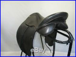 GFS Leather Dressage Saddle 18 with brand new girth points