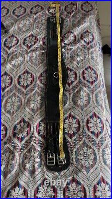 Girth Leather Black Size Buckle to buckle cm 99