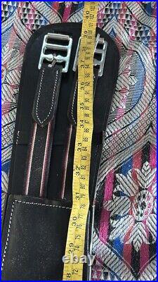 Girth Leather Black Size Buckle to buckle cm 99