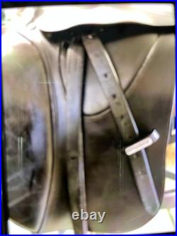 Gorgeous Black M Toulouse Sellier 18 Dressage English Saddle Gorgeous Black M Toulouse Sellier 18 Dressage English Saddle