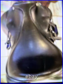 Gorgeous Black M Toulouse Sellier 18 Dressage English Saddle Gorgeous Black M Toulouse Sellier 18 Dressage English Saddle