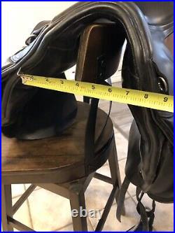 Gorgeous Black M Toulouse Sellier 18 Dressage English Saddle