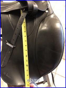 Gorgeous Black M Toulouse Sellier 18 Dressage English Saddle