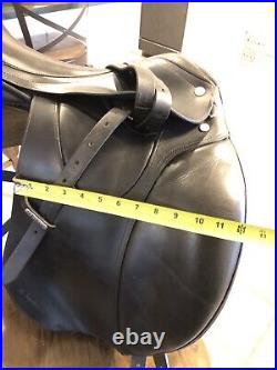 Gorgeous Black M Toulouse Sellier 18 Dressage English Saddle