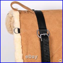 HILASON Western Horse Suede Leather Bareback Pad Breast Collar and Girth