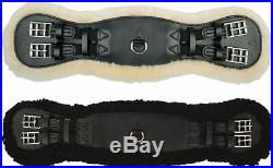 HKM Leather Girth with Removable Lambskin