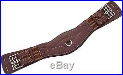 Horka Dressage Girth Leather BLACK AND BROWN -ALL SIZES- WITH ELASTIC FOR EXTRA