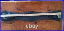 Horse English Black Padded Leather Comfort Contoured Dressage Girth Dover Saddle