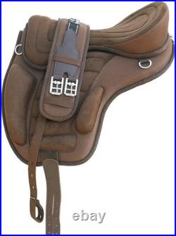 Horse Saddle All Purpose Synthetic FREEMAX English Treeless Suede Tack Size10-18 Horse Saddle All Purpose Synthetic FREEMAX English Treeless Suede Tack Size10-18
