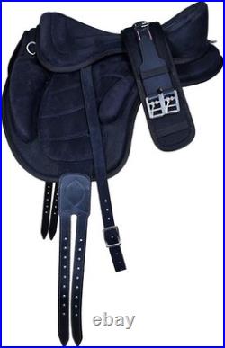 Horse Saddle FREEMAX All Purpose Synthetic Treeless Suede English Tack Size10-18