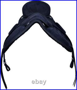 Horse Saddle FREEMAX All Purpose Synthetic Treeless Suede English Tack Size10-18