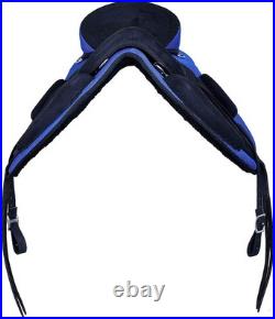 Horse Saddle FREEMAX All Purpose Synthetic Treeless Suede English Tack Size10-18