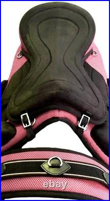 Horse Saddle FREEMAX Synthetic All Purpose English Treeless Suede Tack Size10-18