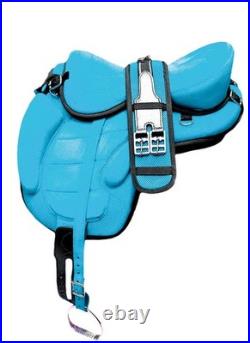 Horse Saddle Synthetic All Purpose English FREEMAX Treeless Suede Tack Size10-18
