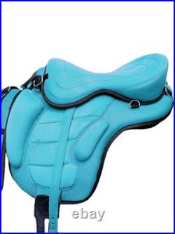Horse Saddle Synthetic All Purpose English FREEMAX Treeless Suede Tack Size10-18