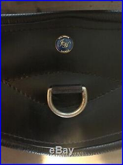 Hulsebos Black Leather Dressage Girth, USA model, 28. Very good condition