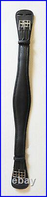 Italian Leather Euro Dressage Girth Black 30