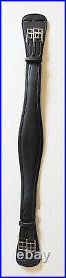 Italian Leather Euro Dressage Girth Black 32
