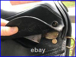 JRD Dressage All Black Saddle #22677 with Matching Girth. Stirrups & Leathers. USA