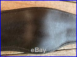 Jaguar Equestrian/Harry Dabbs Black Leather Curved Dressage Girth 26