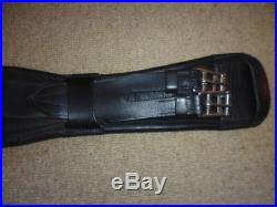 Jeffries Elite Dressage Girth black size 24 padded anatomical