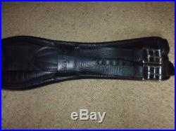 Jeffries Elite Short Dressage Girth black 24 60cm anatomical padded elasticated