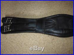 Jeffries Elite Short Dressage Girth black 24 60cm anatomical padded elasticated