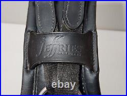 Jeffries Saddlery Black Soft Padded Leather Humane Dressage Girth