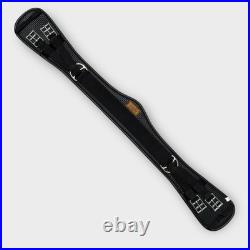Jeffries Symbian Girth Dressage, 32 Black WithSilver Hardware