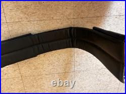 KIEFFER Black DRESSAGE/Pony GIRTH Leather Roller BUCKLE Cover Ends 22 VGC