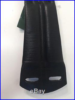 KL Select Smart Girth Leather Dressage Saddle Girth Black 32 Elastic NEW