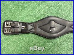 Kavalkade Comfort Soft Padded Black Leather Dressage Girth 28