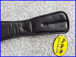 Kavalkade Padded Leather Comfort Ergonomic Dressage Girth, Black, size 38. NEW