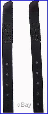 Kent & Masters Dressage Saddle Replacement Leather Girth Straps 2 Pair Black DIY