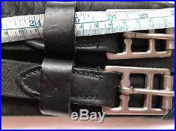 Lazer Black Leather Dressage Girth 26