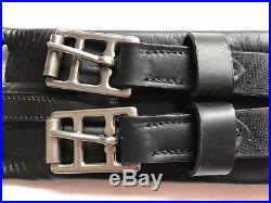 Lazer Black Leather Dressage Girth 26