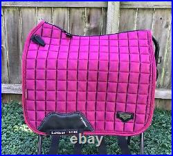 LeMieux Loire Classic Dressage Square Saddle Pad Large Mulberry