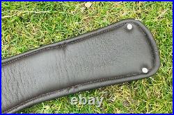 Leather Dressage Event Short Girth Anatomical Shape Full Padded Black Brown S-l