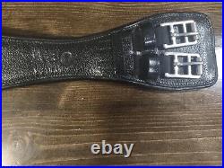 Leather Dressage Girth Black HDR Henri de Rivel Size 28 USED