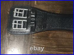 Leather Dressage Girth Black HDR Henri de Rivel Size 28 USED
