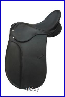 Leather Dressage Saddle 17.5'' Bridle Martingale Stirrup Leather Girth Stirrups