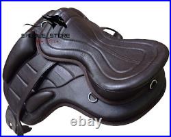 Leather Freemax Treeless Saddle Size 14 to 18 Inch With Girth + Tack