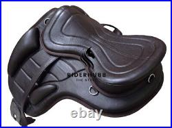 Leather Freemax Treeless Saddle Size 14 to 18 With Girth